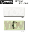 yNOVEMBER / mxo[z s^[pbNCg(ǐՉ\[)wőSꗥ370~t CUTTING BIG LOGO STICKER WT WHT WHITE zCg SV SILVER Vo[ JbeBO rbO S XebJ[ XebJ[`[ V[ Xm[{[h Xm{