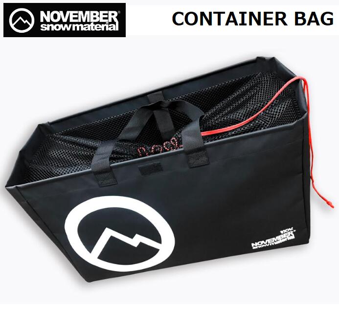 【 NOVEMBER / ノベンバー 】 CONTAINER BAG コンテナ バッグ トラベルバッグ ボードトリップ スノーボードギア 車移動 旅行 手持ち 大容量 アクセサリー バッグ BAG スノーボード スノボ 48L