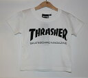 《レターパックライト(追跡可能メール便)ご指定で全国一律送料370円》 THRASHER S/S TEE スラッシャー Tシャツ 半袖 子供服 キッズ 男の子 女の子 ストリート SK8 スケート ダンス 18P435-42 WHITE