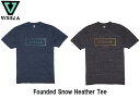  《レターパックライト(追跡可能メール便)ご指定で全国一律送料370円》 (19SP) Founded Snow Heather Tee ファウンデッド スノーヘザー Tシャツ M425KFND Midnight Black Heather メンズ トップス 半袖 ティーシャツ ビスラ