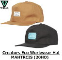   (20HO) Creators Eco Workwear Hat MAHTRCIS PHA Phantom HUK Husk クリエイターズ エコ ワークウェア ハット キャップ 帽子 CAP スライドバック ビスラ メンズ レディース サーフィン サーフ