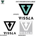 【 VISSLA / ヴィスラ 】 【国内正規品】 《定形外郵便指定/全国一律送料180円》 CUT STICKER ICON LARGE Lサイズ JADE ...