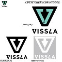 【 VISSLA / ヴィスラ 】 【国内正規品】 《定形外郵便指定/全国一律180円》 CUT STICKER ICON MIDDLE Mサイズ JADE B...