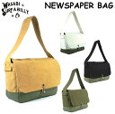 【 Wasabi & SURF A BILLY & Co 】 Newspaper Bag ニュースペーパー バッグ ショルダー 厚手 キャンバス地 テント生地 撥水 洗濯可能 海 山 スポーツ アウトドア キャンプ 普段使い 旅行 メンズ レディース ワサビ サーフ ア ビリー