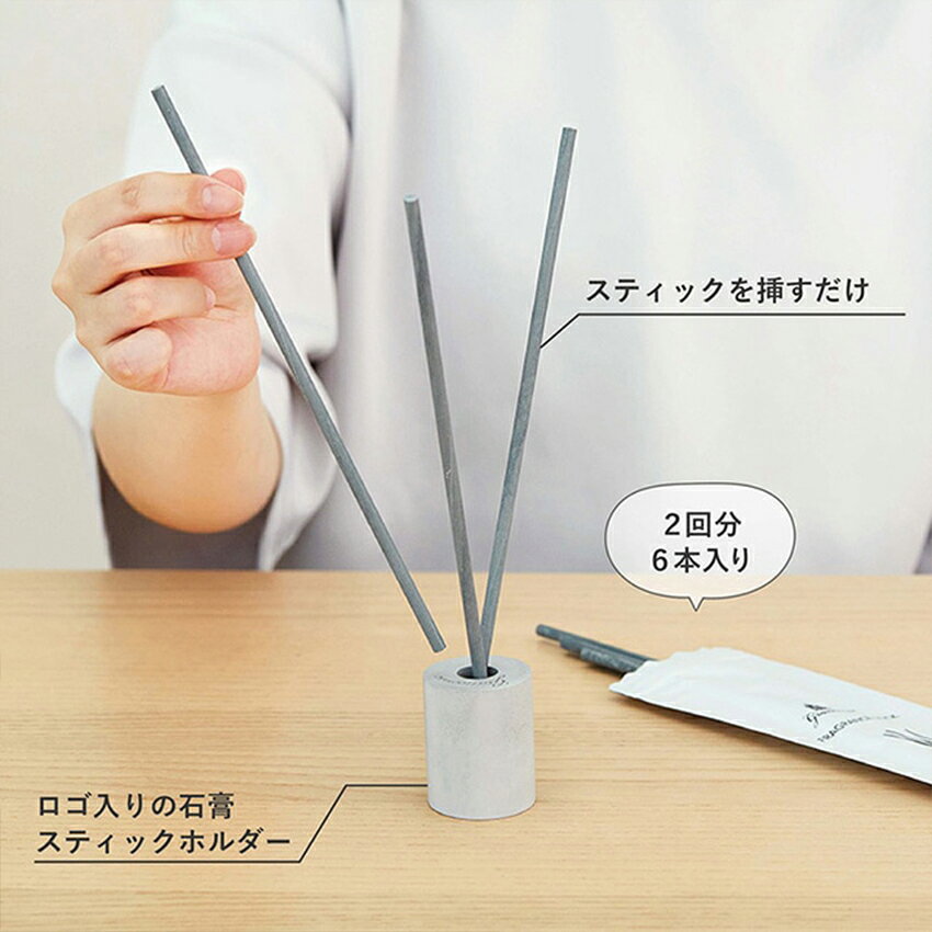Grancense グランセンス スティックディフューザー 6本 2回分 ホワイトムスク/メデ...