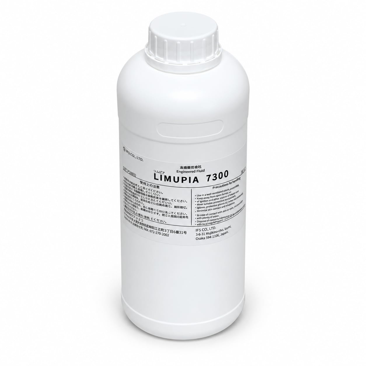 LIMUPIA 7300 1.5kg/本（Novec 7300 / ノベック7300 代替品） LIMUPIA 7300は、Novec 7300（ノベック7300）の代替品として使用できる高性能フッ素系溶剤で、 精密洗浄剤および熱媒体として幅広い産業分野で利用される多用途タイプの製品です。 無色透明・無臭で扱いやすく、沸点100.5℃、密度1.656g/mL（25℃）、引火点なしの高い安全性を備え、 ODP0・GWP200の環境配慮性を兼ね備えた、精密工程向けの高純度フッ素系溶剤です。 ■ 主な用途 精密部品・電子部品・光学系部品の洗浄 微細異物除去・パーティクル除去 はんだ除去（リワーク・リペア工程） 水切り・乾燥用途（高速乾燥・低残渣） 溶剤・潤滑剤の希釈、特殊用途溶剤としての使用 半導体製造装置・電子機器・データセンター・恒温槽等の熱媒体 ■ 特徴・重要物性 外観： 無色透明 臭い： なし 沸点： 100.5℃ 密度： 1.656 g/mL（25℃） 引火点： なし（高い安全性） ODP： 0（オゾン破壊係数ゼロ） GWP： 200 容量： 1.5kg × 1本 精密洗浄・異物除去・乾燥・熱媒体の各工程を1つの溶剤でカバーできるため、 半導体製造ライン、光学部品加工、電子部品組立、データセンター設備、試験装置など、 高い信頼性が求められる環境での使用に最適です。 Novec 7300ユーザーの置き換え需要にも対応し、同等の使い勝手と高い安定性を提供します。無色透明・無臭で扱いやすく、沸点100.5℃・密度1.656g/mL（25℃）・引火点なしの高い安全性とODP0・GWP200の環境配慮性を備えたフッ素系溶剤で、精密部品・電子部品・光学系部品の洗浄や異物・はんだ除去、水切り乾燥、溶剤・潤滑剤の希釈、特殊用途溶剤、さらに半導体製造装置・電子機器・データセンター・恒温槽などの熱媒体としても幅広く使えるNovec 7300（ノベック7300）代替の高性能1.5kgボトルです。