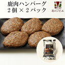 鹿肉 手作り惣菜 ハンバーグ 2個入り×2パック【北のジビエオリジナル商品】[工場直販：北海道エゾ鹿肉使用]