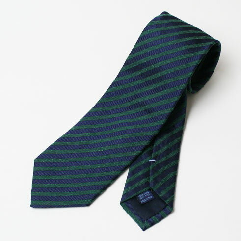 フランコバッシ / FRANCO BASSI / ネクタイ / タイ / シルク レジメンタル【グリーン】