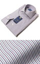 【国内正規品】【SALE30】春夏アウトレット BARBA ( バルバ ) / DANDY LIFE / NEW BRUNO / マルチストライプ柄 コットン ストレッチ ブロード カッタウェイ シャツ【パープル】【送料無料】