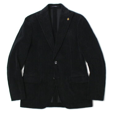 ラルディーニ / LARDINI / ジャケット / コットン 親子 コーデュロイ ピークドラペル 2B / JQ953AQ【ブラック】【SALE 50】