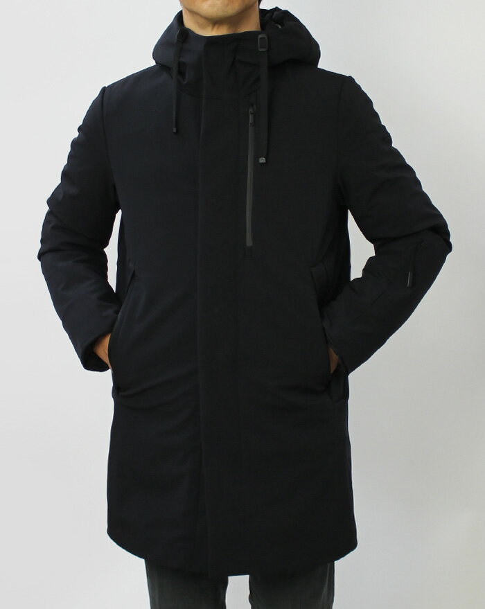 デュノ / DUNO / ダウン モッズ コート / ストレッチ ナイロン 撥水 / PLANET / CAPALBIO / 9DMPLANE【ブラック】【SALE30】