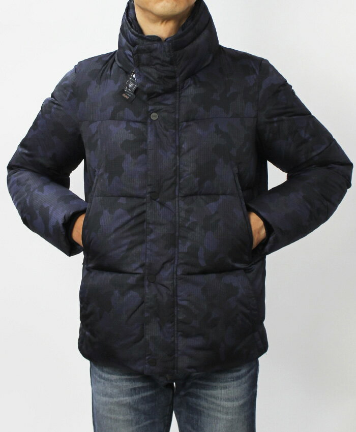 デュノ / DUNO / ダウン ブルゾン / リップストップナイロン / カモフラ柄 / GORDC【ネイビー】【SALE30】