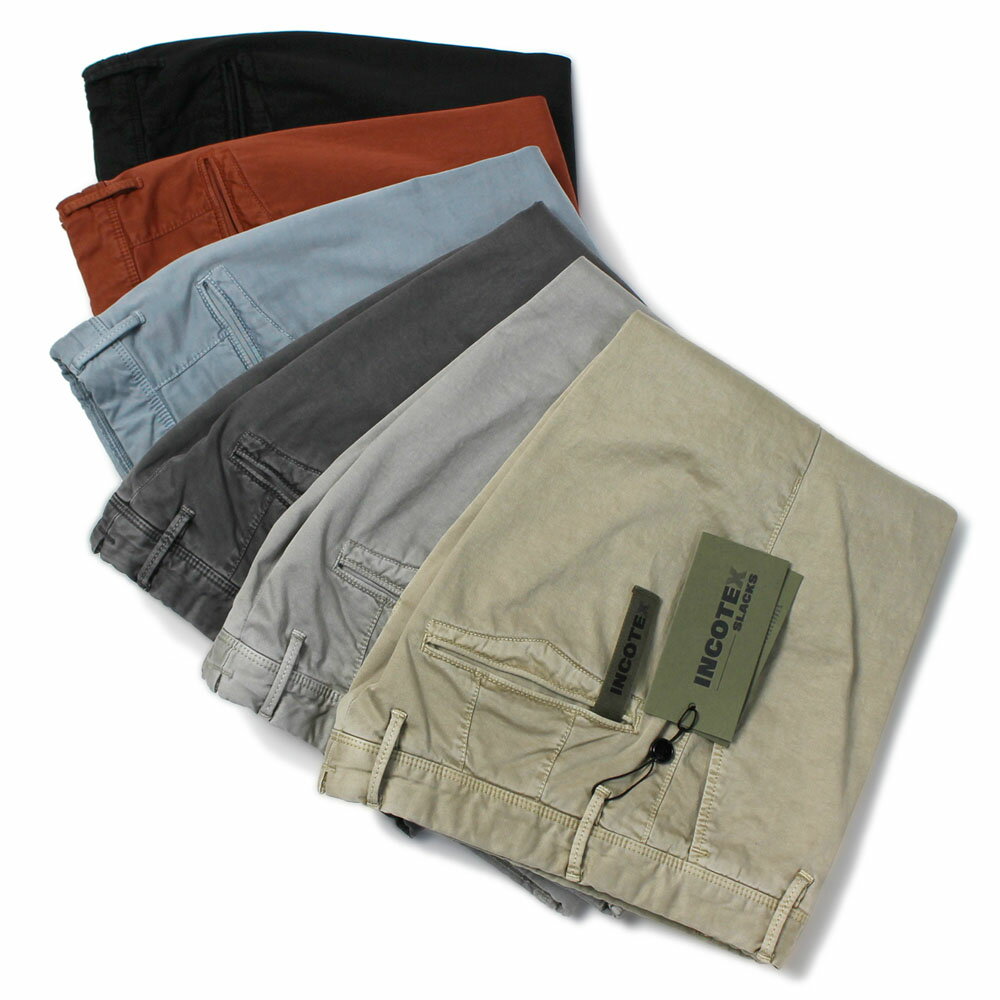 インコテックス スラックス / INCOTEX SLACKS / 100型 ( 旧603型 ) / ストレッチ パンツ / コットン ギャバ / ガーメントダイ / スリム フィット / SLIM FIT【90664】【全6色】【SALE 30】のサムネイル