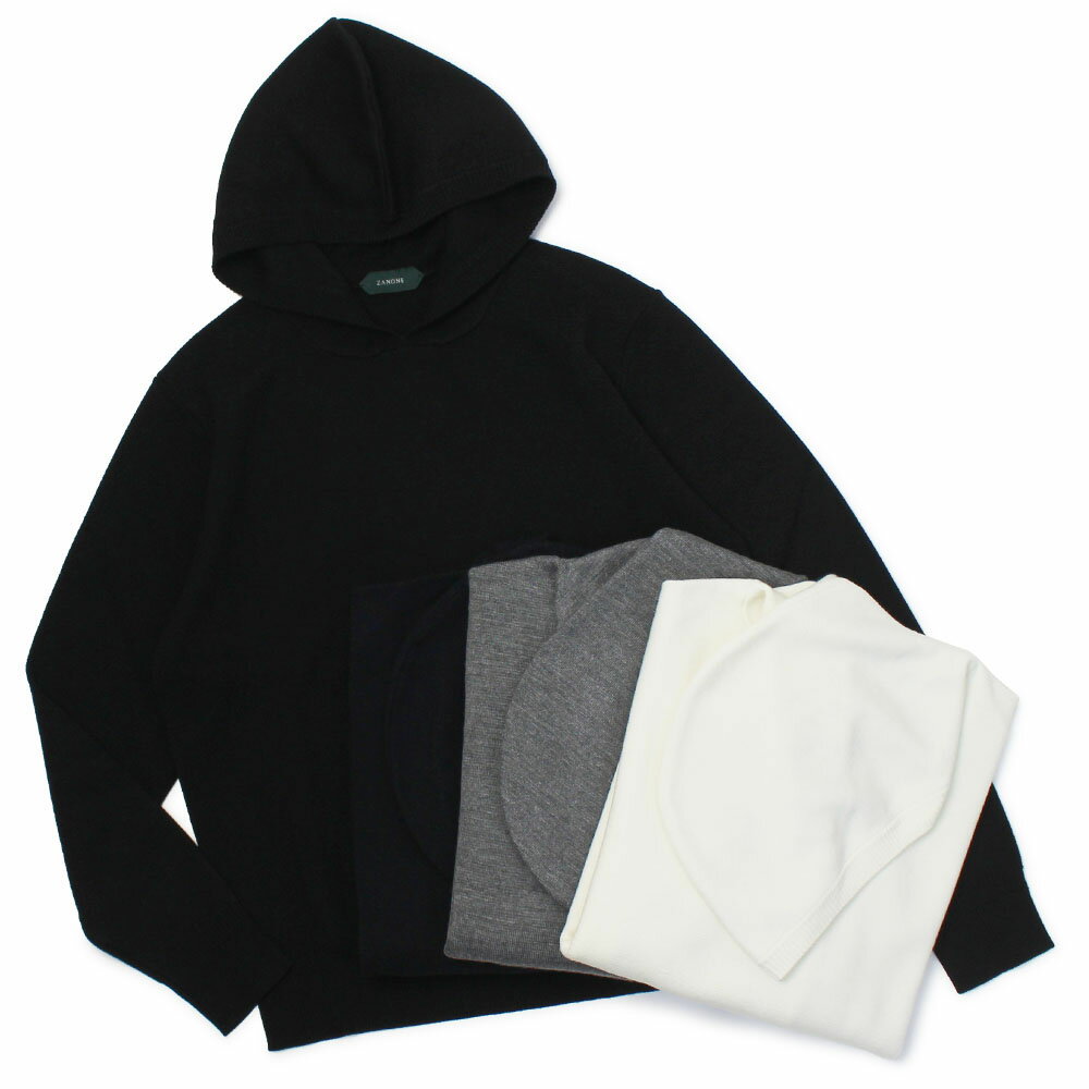 ザノーネ / ZANONE / ニット パーカー / 12ゲージ / ウールニット / REGULAR FIT / 812875-ZM283