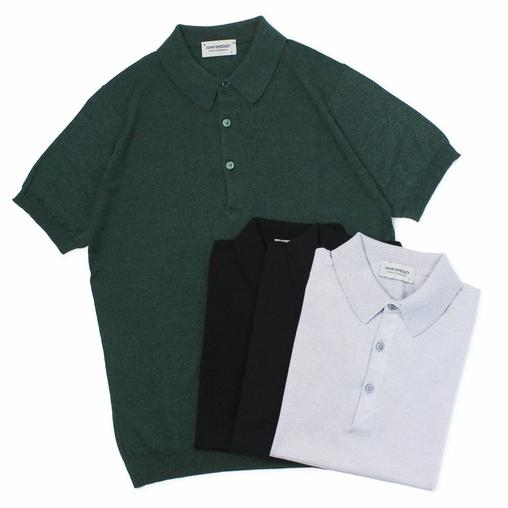 ジョンスメドレー / JOHN SMEDLEY / S4507 / ニット ポロ シャツ / 30G AIG / シーアイランド コットン メリノウール 半袖 / MODERN FIT 【全4色】【SALE 20】