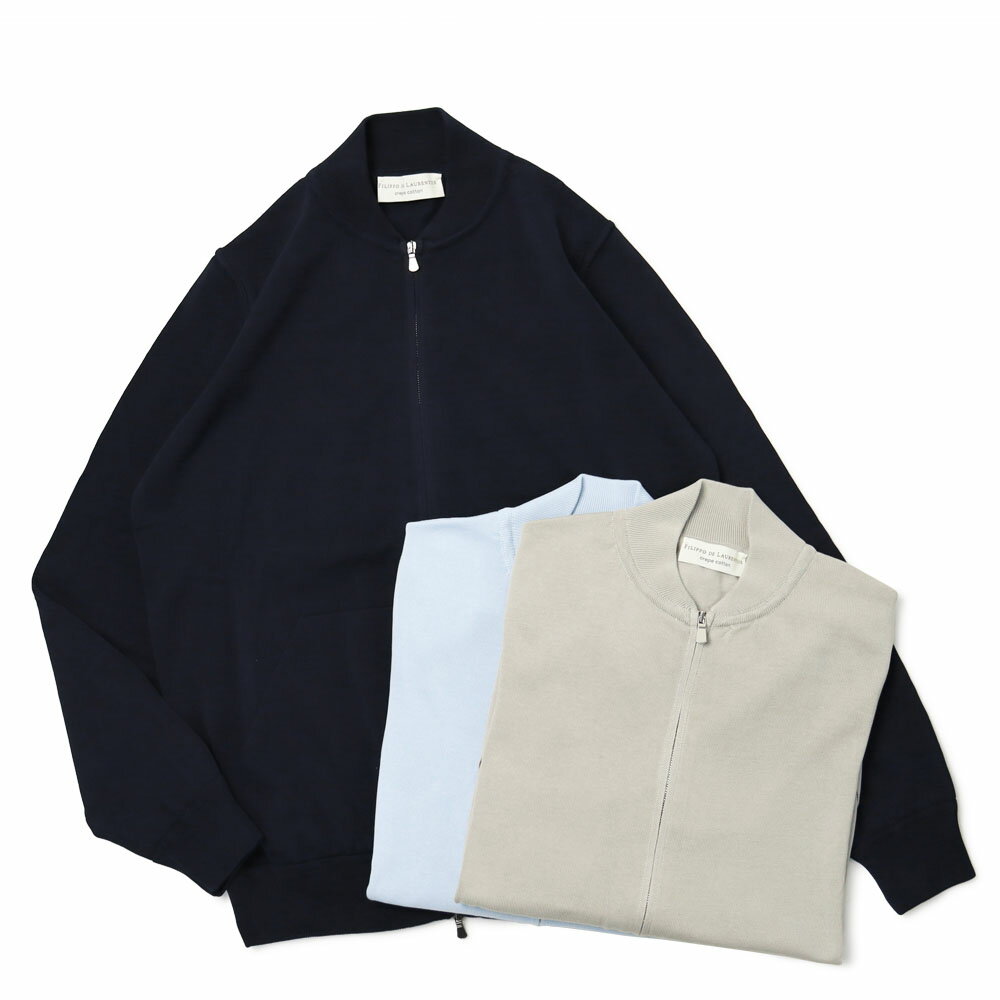 フィリッポ デ ローレンティス / FILIPPO DE LAURENTIIS / ZIP UP MA-1型ブルゾン / コットンジャージー / 4110-BZ1ML2AT07 