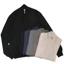 グランサッソ / GRANSASSO / ダブル ZIP スタンドカラー ニット ブルゾン / 12G メリノウール / 55144 -14290 【全6色】