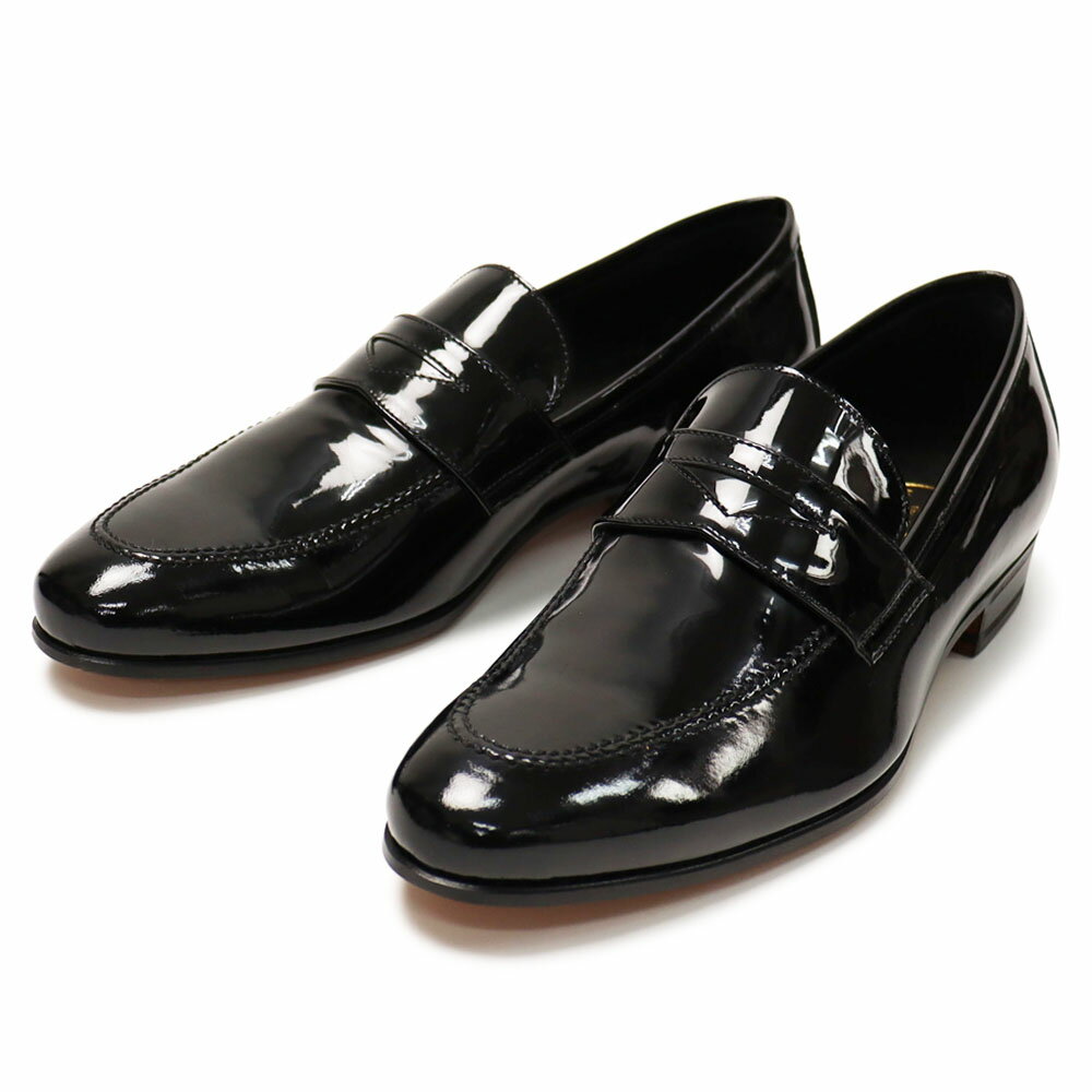 フェランテ / FERRANTE / イセオ / ISEO / エナメル レザー ローファー 【ブラック】