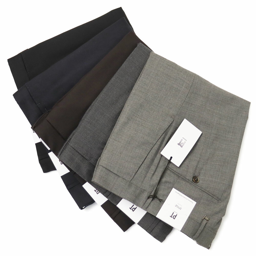 Rakuten - PT TORINO / ピーティー トリノ / トラベル / TRAVEL / スーパースリム フィット / SUPER SLIM FIT / ノープリーツ スラックス / ストレッチ ウォッシャブル テクノウール 【CODS01Z/PO35】【全5色】