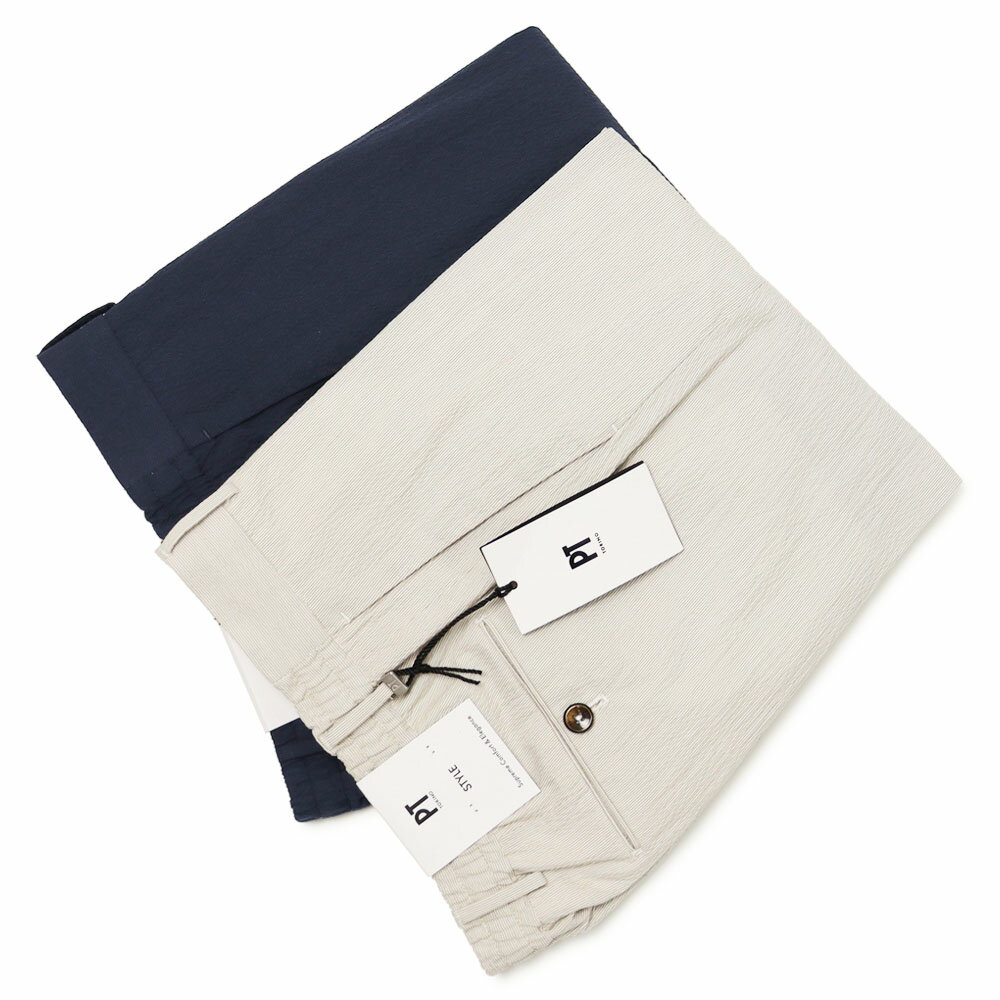 Rakuten - PT TORINO / ピーティー トリノ / SLIM JOGGER / スリム ジョガー / スリム フィット / SLIM FIT / リラックス パンツ / サマーストレッチシアサッカー / COVSJGZ20CL1-SD83 【0040.ライトベージュ / 0360.ネイビー】