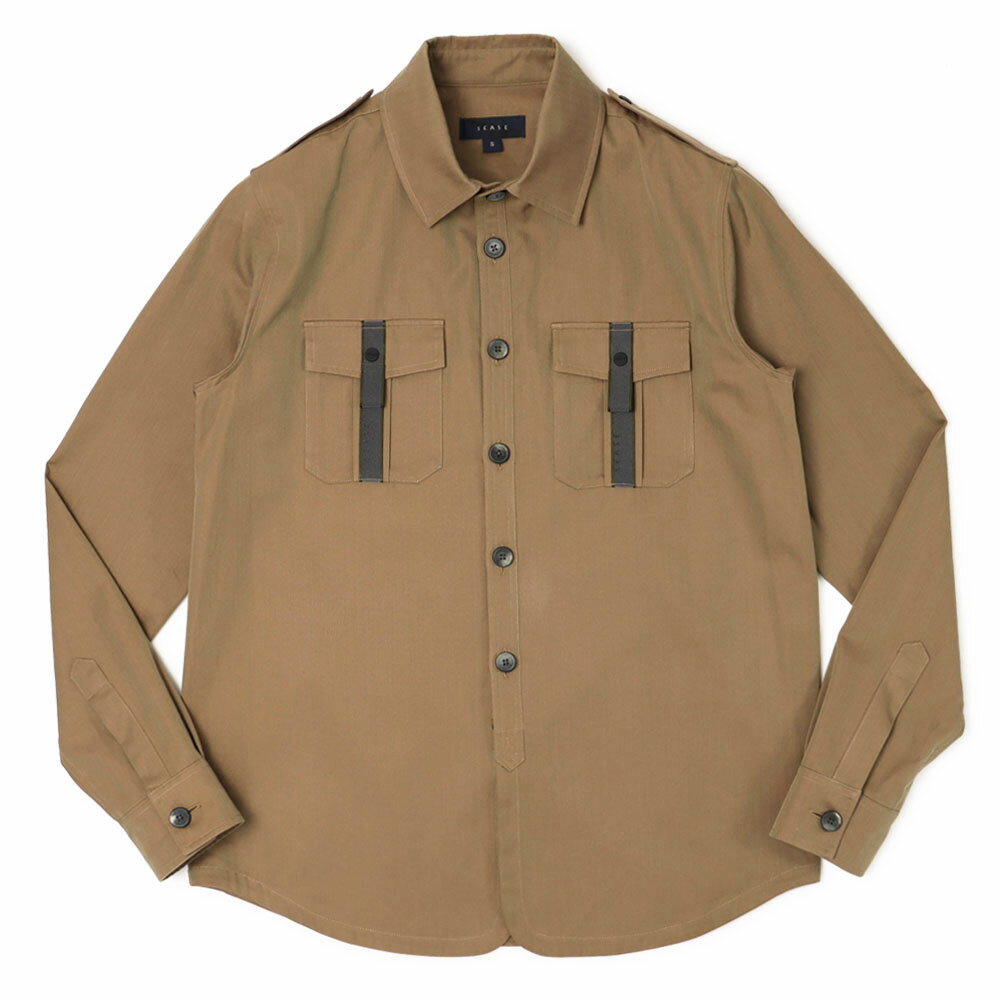 シーズ / SEASE / CAMICIA GENERALE / コットンソラーロ生地 / シャツアウター / JJ043-TN363【R11.ライトブラウン】
