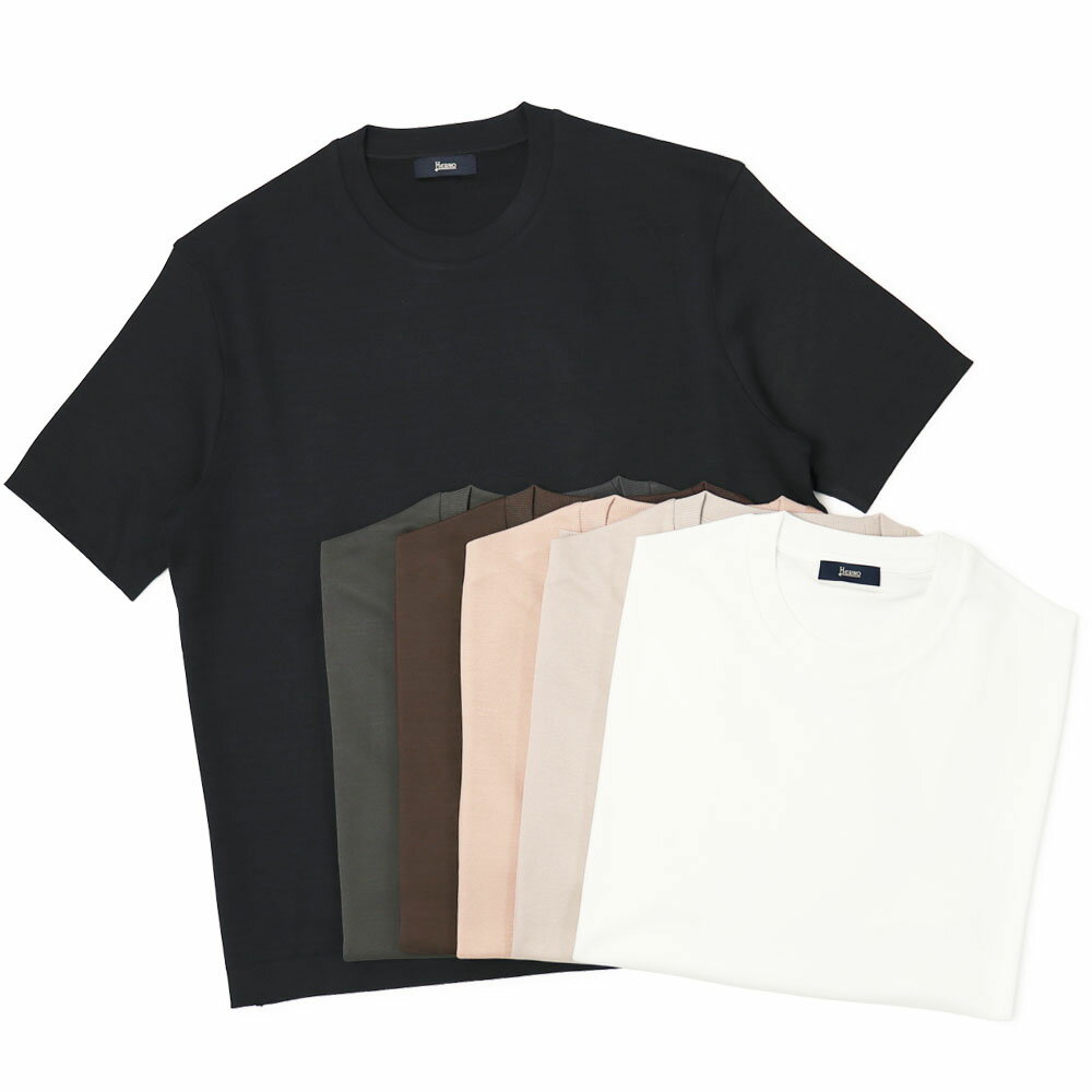 樂天商城 - ヘルノ / HERNO / クルーネック 半袖Tシャツ / ニットライク / JG000206U-52059【全6色】