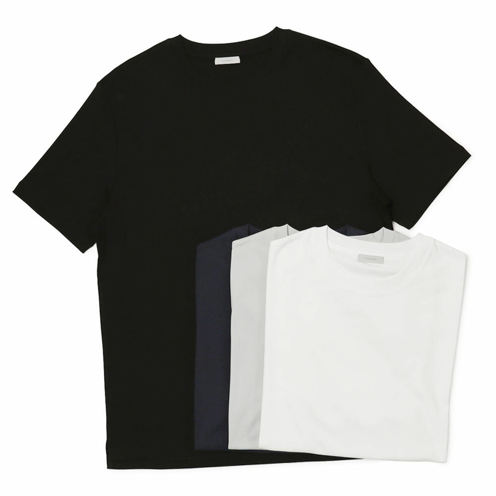 nomiamo / Short-sleeved T-shirt / "Albini" Supima Cotton / nom-1USP-WDF [White / Ice Gray / Navy / Black]