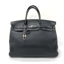 HERMES エルメス バーキン40 ネイビー系 シルバー金具 トリヨンクレマンス □G刻印 49673273【中古】【佐川急便（保険付き）で発送】