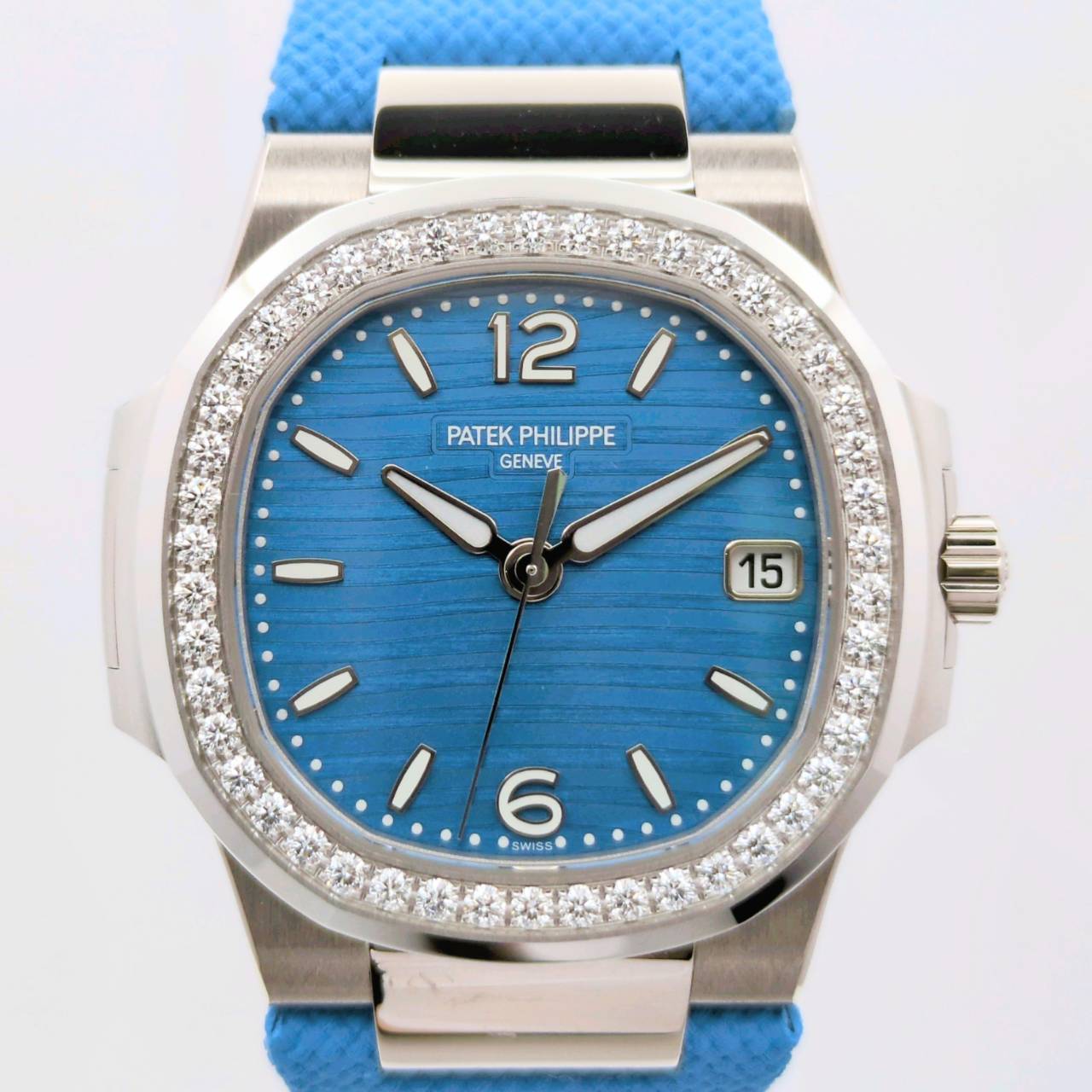 PATEK PHILIPPE パテック・フィリップ ノーチラス レディース ホワイトゴールド アズールブルー 7010G-013【LCE_0000095210226】【新品】【時計】【佐川急便で発送】