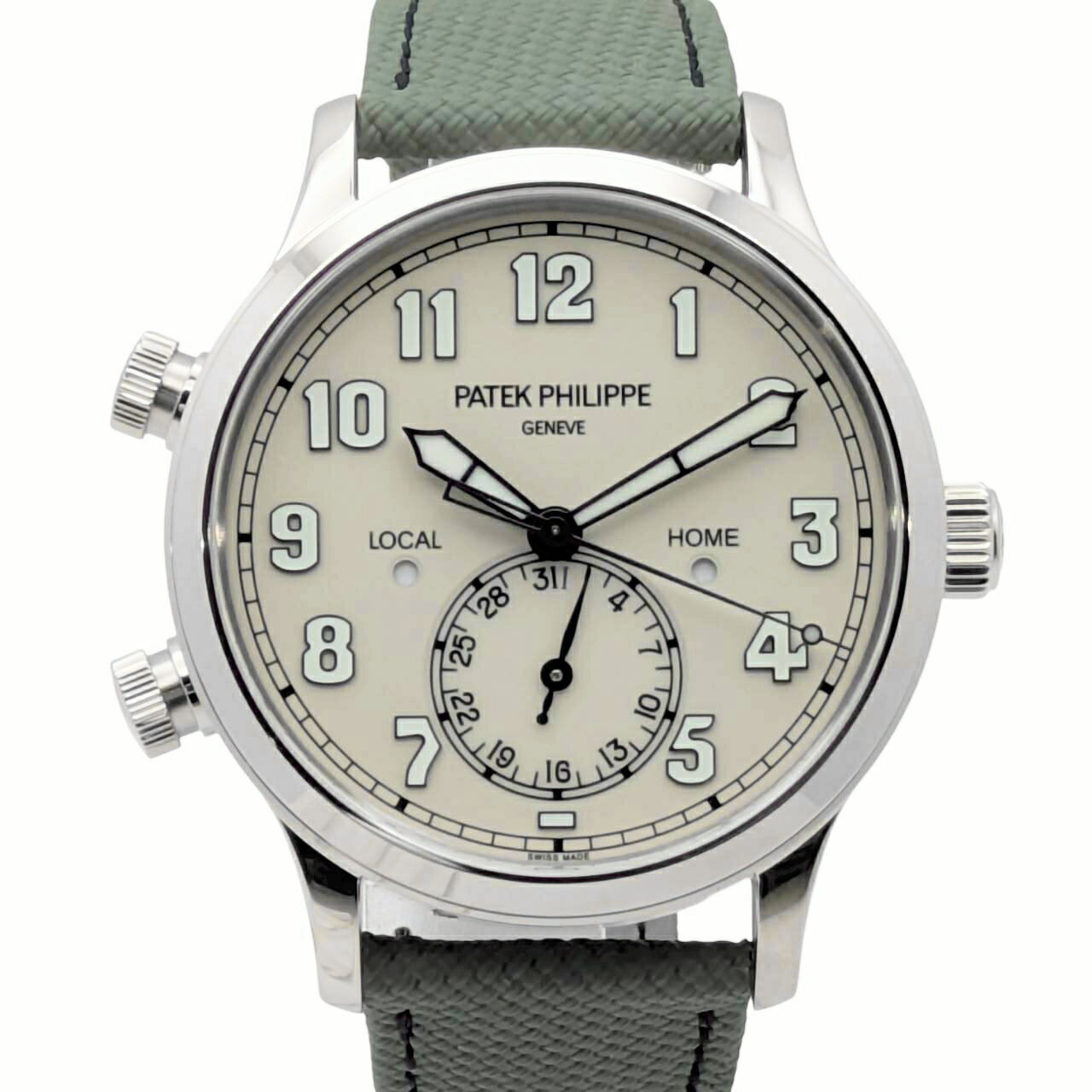 PATEK PHILIPPE パテック・フィリップ カラトラバ・パイロット・トラベルタイム アイボリー文字盤 ホワイトゴールド 5524G-010 【LCE_0000003051225】【新品】【時計】【佐川急便で発送】