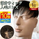 【4時間限★7/4 20時〜P10】 ウィッグ メンズ 人毛 おしゃれ メンズウィッグ かつら ヘアピース トップピース ポイントピース 人毛 トップウィッグ ...