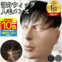 【4時間限★8/4 20時〜P10】 ウィッグ メンズ 人毛 おしゃれ メンズウィッグ かつら ヘアピース トップピース ポイントピース 人毛 トップウィッグ ...
