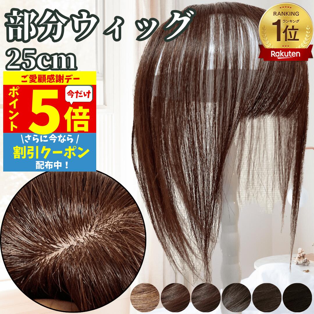 【11/18限定 全品ポイント5倍】 部分ウィッグ ヘアピース ポイントウィッグ 女性 レディース 人毛100% かつら ウィッグ ショート トップピース トップカバー トップウィッグ ストレート 前髪ウィッグ 人毛ウィッグ つむじ 頭頂部 白髪カバー 自然 白髪隠し カバーウィッグ