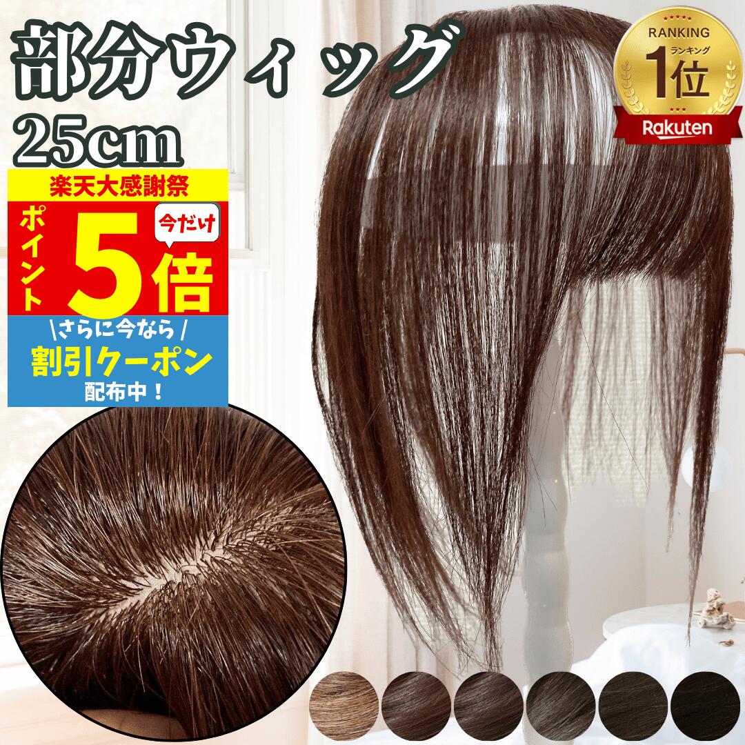 【P5倍&クーポン 楽天大感謝】 部分ウィッグ ヘアピース ポイントウィッグ 女性 レディース 人毛100% かつら ウィッグ ショート トップピース トップカバー トップウィッグ ストレート 前髪ウィッグ 人毛ウィッグ つむじ 頭頂部 白髪カバー 自然 白髪隠し カバーウィッグ