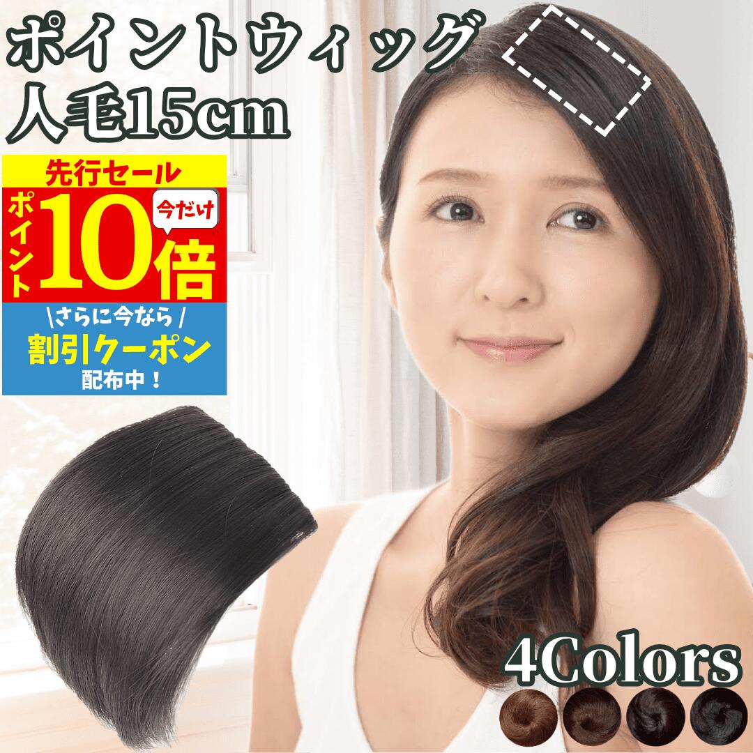 【12/3 20時～P10 Super Sale】 部分エクステ つけ毛 ミニ ワンタッチ ポイントウィッグ エクステ 人毛100% 部分ウィッグ 襟足ウィッグ バレない 痛くない つけ毛 人毛ウィッグ 部分カツラ レディース 男性 女性 ポイントピース 円形脱毛 医療 ヘアピース ウイッグ 15cm
