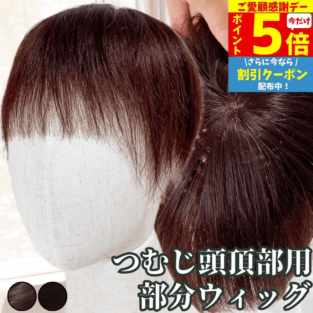 【11/18限定 全品ポイント5倍】 部分ウィッグ トップカバー 増毛かつら トップウィッグ カバーピース ヘアピース かつら 男性 女性 ウイッグ メンズ レディース トップピース ポイントピース 白髪隠し 痛くない 医療用 部分カツラ つむじ 頭頂部 人毛 ショート ヘアーピース