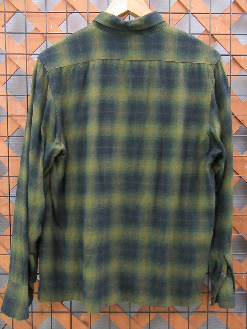 【中古品】 コアファイター CORE FIGHTER チェック ネルシャツ カーキ グリーン系 M表記〇YR-01266〇