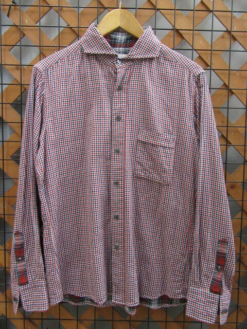 【中古品】 ビームス ライツ BEAMS LIGHTS メンズ チェック柄 長袖シャツ L表記〇YR-01384〇