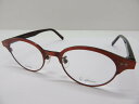 【中古未使用】G・glasses メガネフレーム ボルドー 赤系 サイズ47□19-143表記 〇YR-02442〇