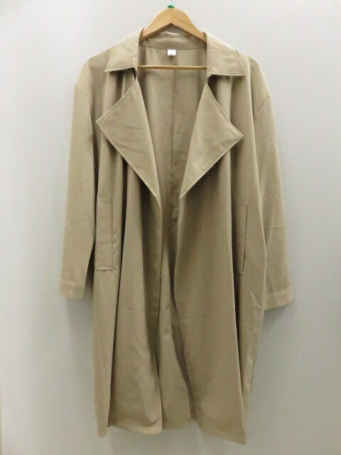 モカ レディーストップス カーディガンコート Mサイズ表記 ベージュ系 〇YR-07383〇(4.0)