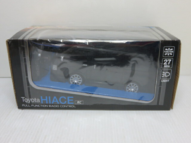 【中古品】 RC トヨタ ハイエース ラジコン ブラック HAC1403 〇YR-13705〇