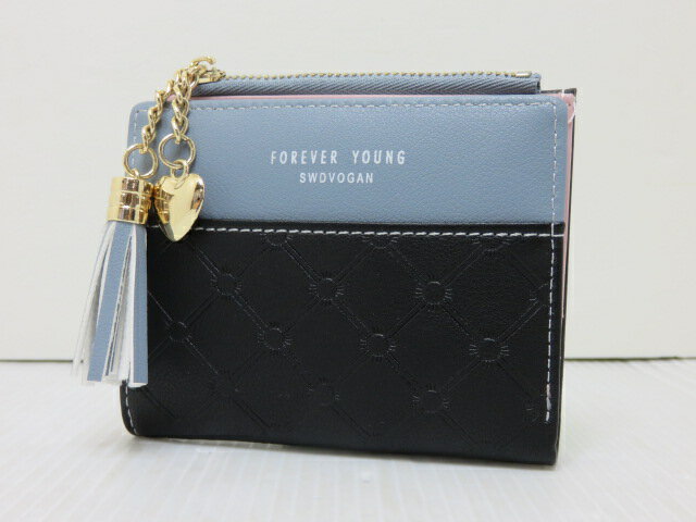 樂天商城 - 【中古品】 フォーエバーヤング Forever young 2つ折り財布 ブラック×グレー 〇YR-13725〇