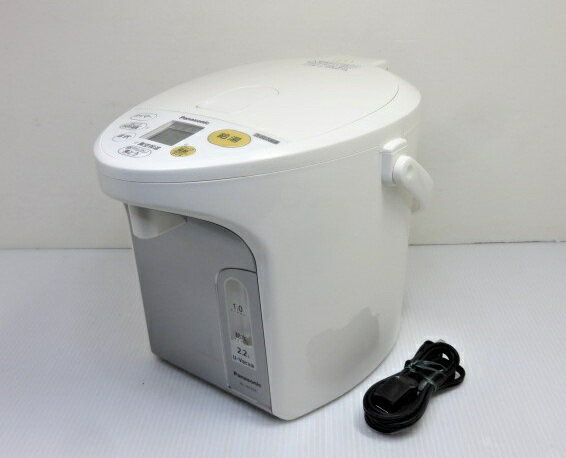 【中古品】 Panasonic パナソニック 電気ポット 2.2L コードレス電動給湯 NC-HU224 2020年製 ホワイト ○YR-15544○