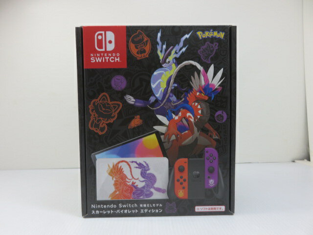 【中古未使用品】 ニンテンドースイッチ 有機ELモデル スカーレット・バイオレット エディション HEG-S-KEAAA(JPN) ○YR-15596○