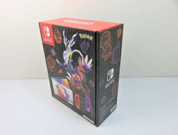 【中古未使用品】 ニンテンドースイッチ 有機ELモデル スカーレット・バイオレット エディション HEG-S-KEBAA(JPN) ○YR-15573○