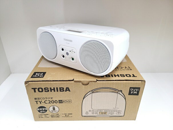 【中古品】 東芝 TOSHIBA CDラジオ TY-C200 2020年製 ホワイト ○YR-16558○