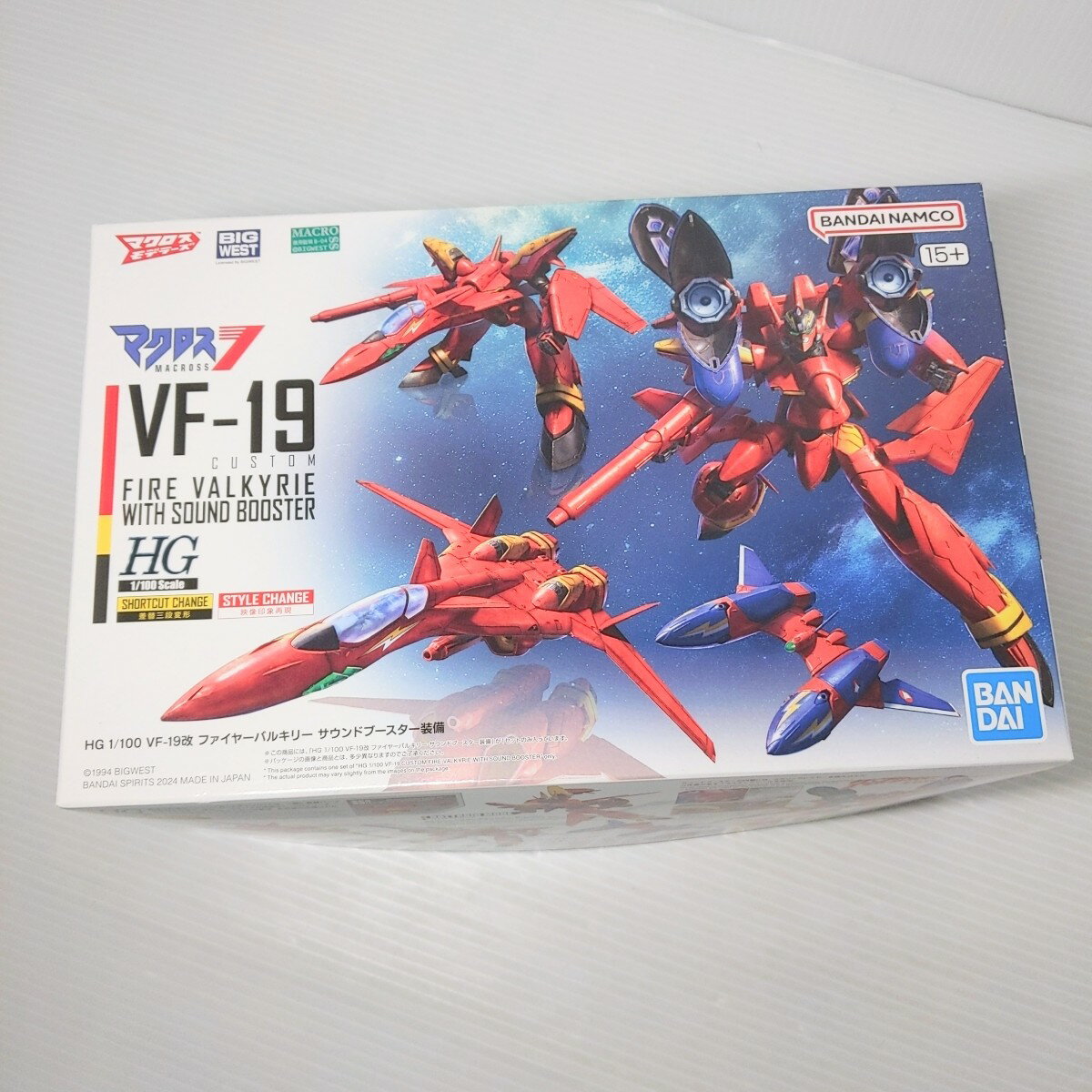 樂天商城 - 【中古品】HG1/100 VF-19改 ファイヤーバルキリーサウンドブースター装備 マクロスプラモデル 模型 バンダイ〇YR-51739〇