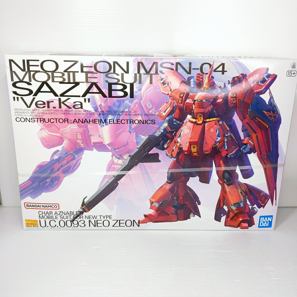 【未組立品】MG ネオ・ジオン軍 MSN-04 サザビー 1/100スケール〇YR-52450〇