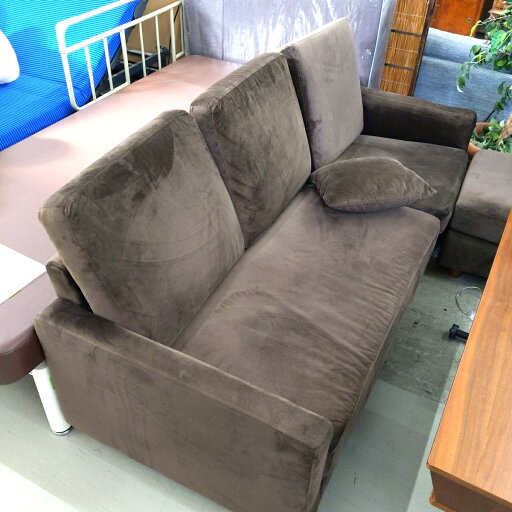 【中古品】LOWYA ロウヤ ソファ ソファセット リビングソファ カウチソファ 3人掛け sofa ベルベッド ブラウン〇YR-52620〇 【中古品】LOWYA ロウヤ ソファ ソファセット リビングソファ カウチソファ 3人掛け sofa ベルベッド ブラウン〇YR-52620〇