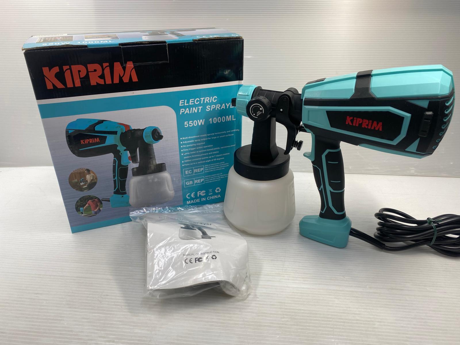 【中古品】KIPRIM 電動ペイントスプレーガン PS1 ○YR-18263○